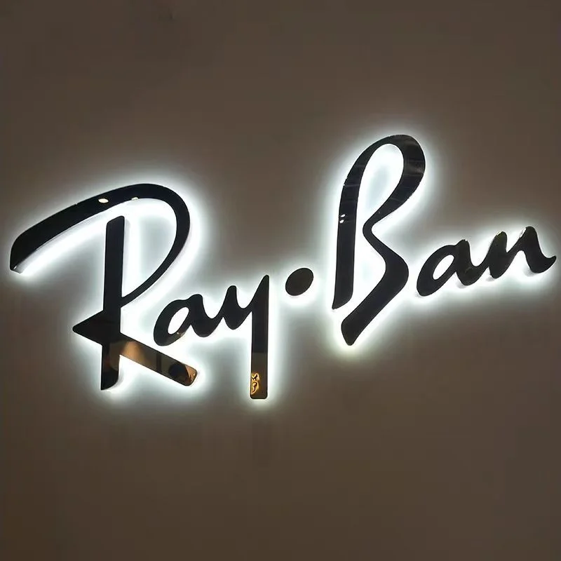 Customized Modern LED Artistic Letter Light for Milk Tea Shop Yoga Studio Bar Counter Front Desk Hair Salon Sign Door Light