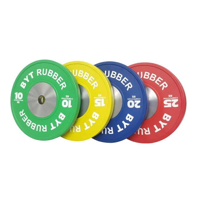 5kg Fitness competition Weight Custom Logo Bumper Plates with 50mm Hole Calibrated for Home Gym Weightlifting