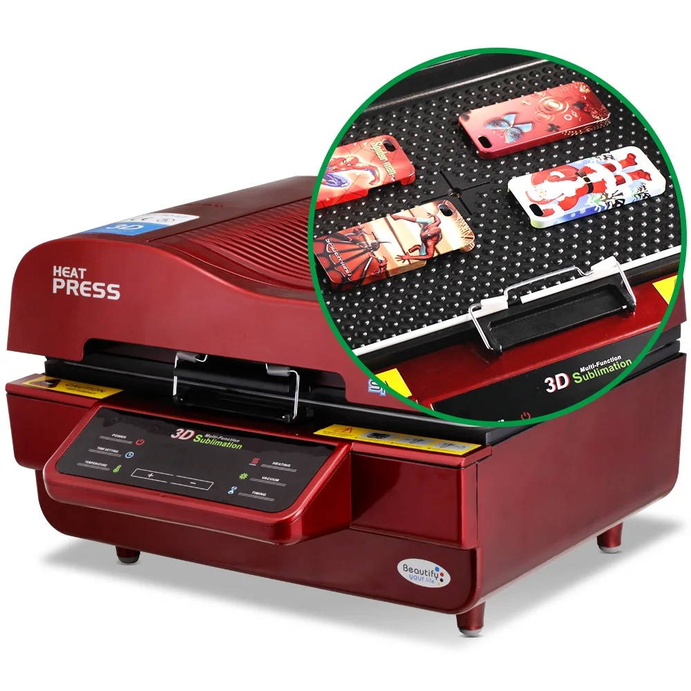 3D Sublimation Heat Press Machine - Easy & Versatile Printing