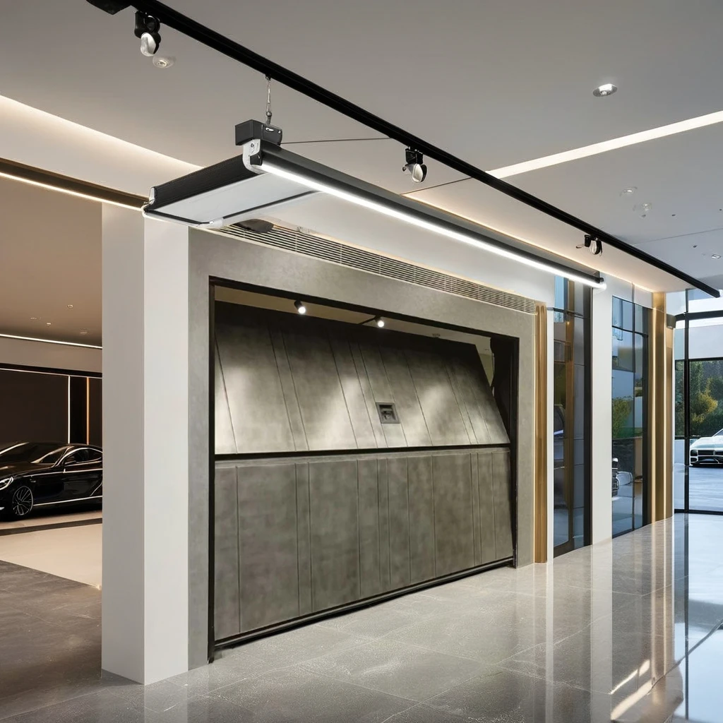 automatic single steel panel overhead lift garage doors for home