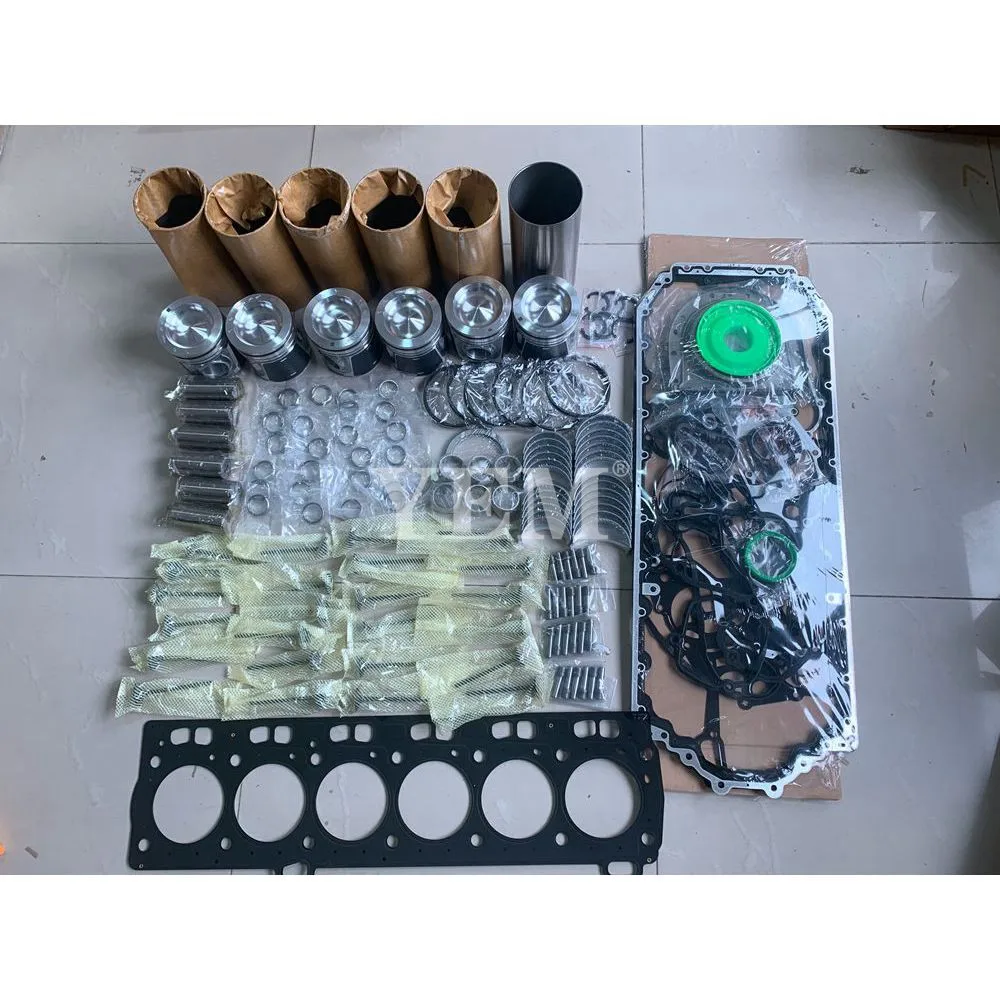 Overhaul Repair Kit With Cylinder Gasket Set Piston Rings Liner Bearing Valves Fit for Caterpillar C6.6 Engine