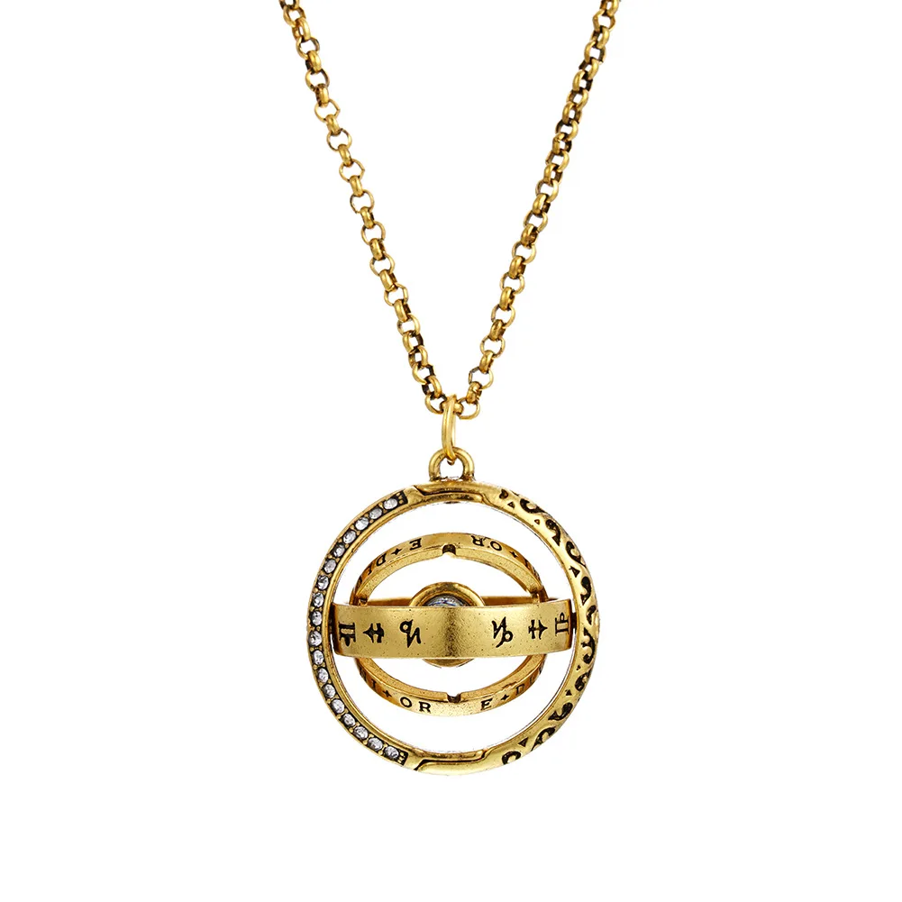 Openable Astronomical Ball Projection Rotating Necklace 100 Language I Love You Pendant Necklace for Women Men Chocker