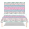 Pink fish scale tablecloth 137*274