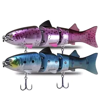 Lure Multi-segment Swimbait Submersible Soft-tail Stainless Steel 215mm 155g Bionic Fishing Lure Hooks Accepting – Soft Lure – view 3