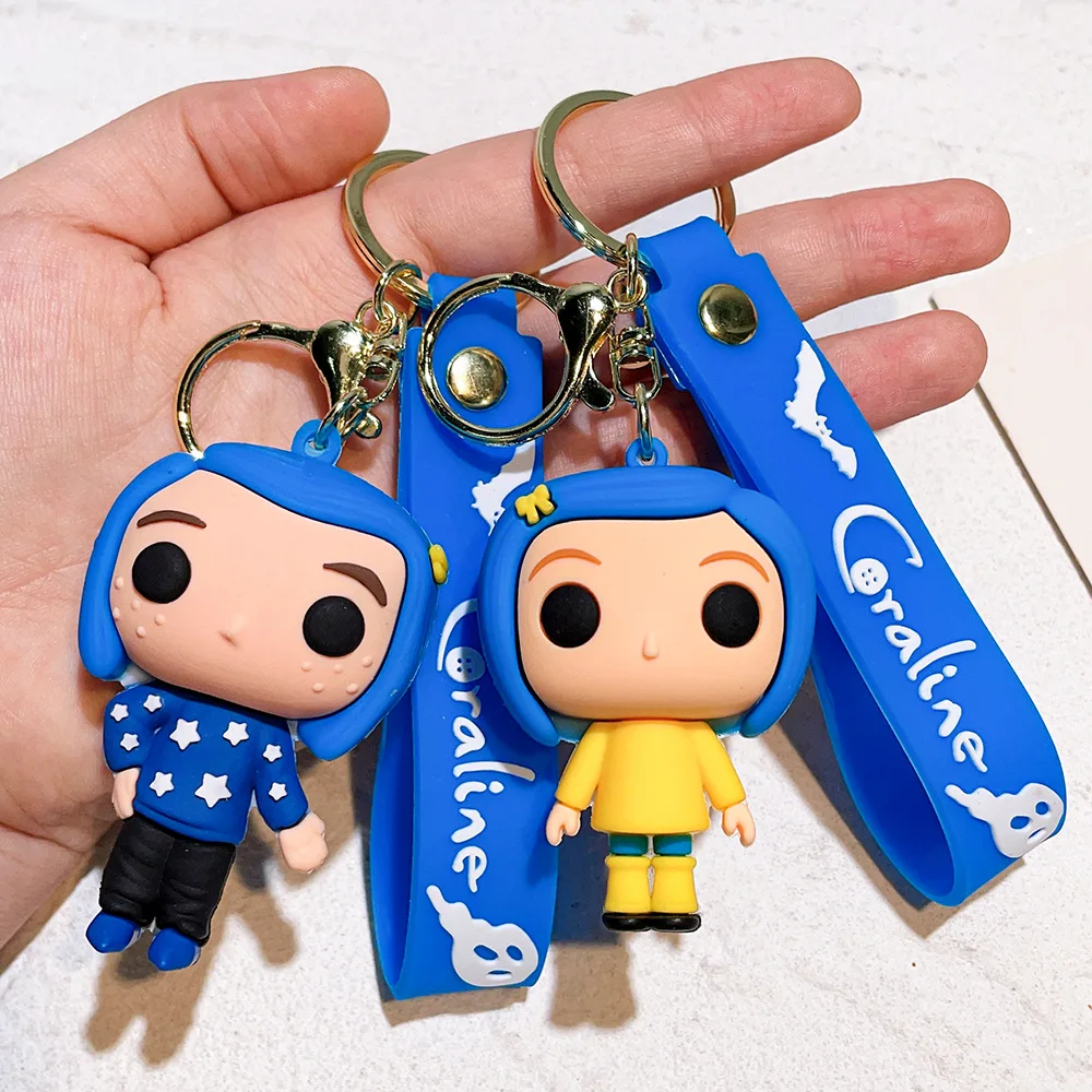 6 Designs New Coraline & The Secret Door Anime Pvc Figure Keychain ...