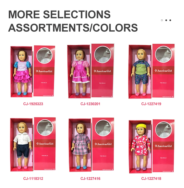 Wholesale girls children muneca para ninas fashion baby dolls girl toy bonecas vinyl 18 inch dolls for girls