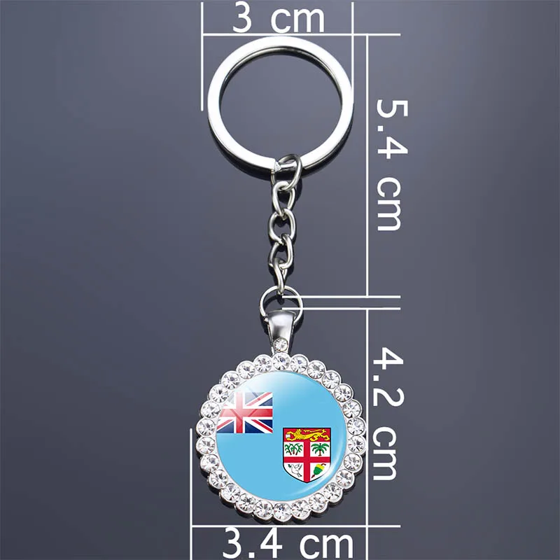 AWS Schlüsselanhänger Dubai Souvenir – PVC, 4,3x6,5 Cm, Beidseitiger Fotodruck, Mit Metallring