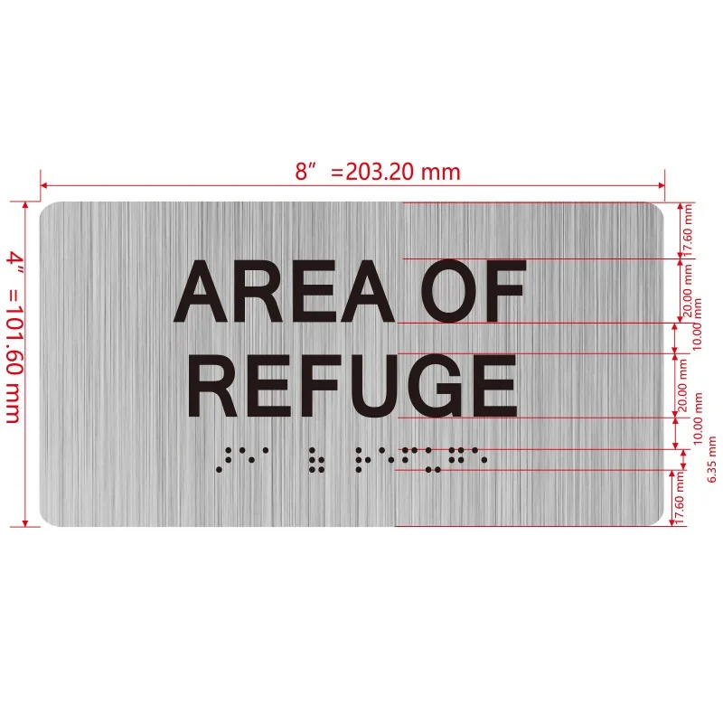 Modern Touch Braille Stainless Steel Metal Building Door Sign With House Number Plate for Hotel and Office Use Foreign Trade