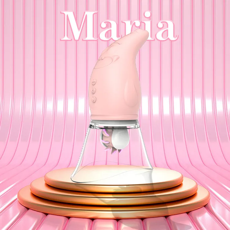 Patrick Star Soft Silicone 8 Rotating Lick Breast Massager Sucking Vibrator  Female Masturbation Toy