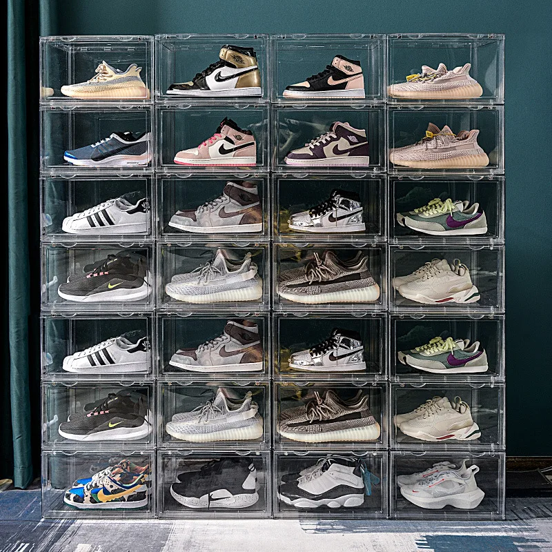 Stackable Clear Shoe Box Transparent Acrylic Basketball