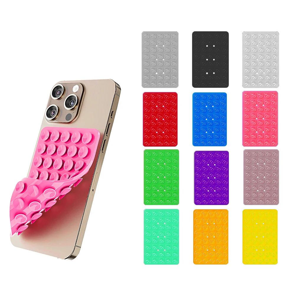 Lot De 4 Ventouses En Silicone En Forme De Cœur | Pour Fixer Téléphone, Support, Navigation | Adhésif Double Face