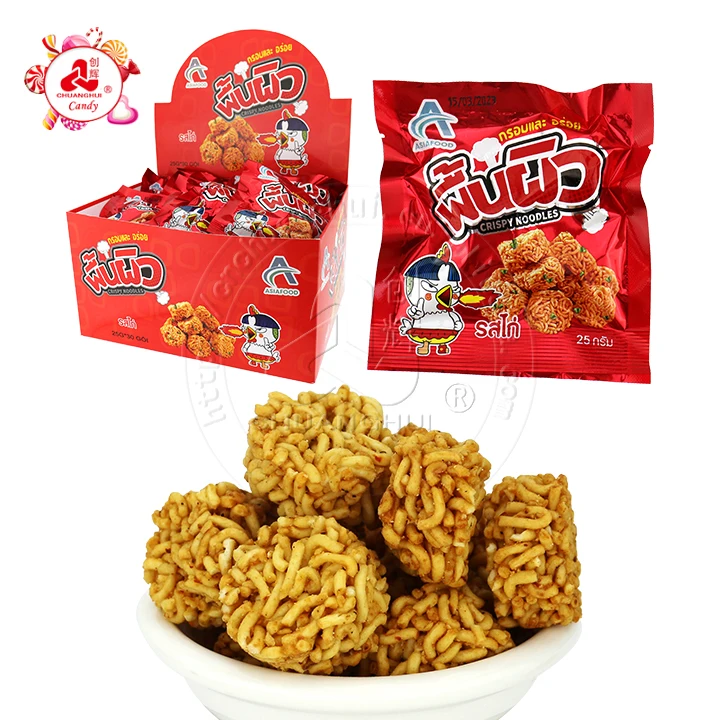 Куриный мяч рамен хрустящая лапша для закусок