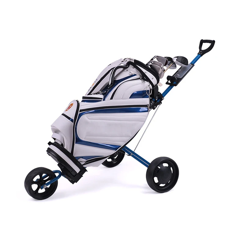 Foldable Golf Bag Trolley With Three Wheels Buy Foldable And