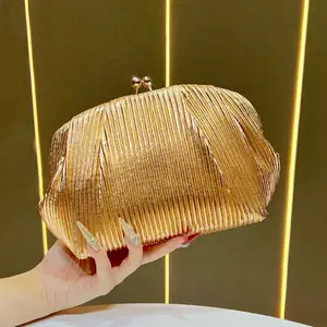 High Quality Ladies Evening Bag Fashion Purse Handbags Polyester Ladies Clutch Bags for Women Luxury Chain Ladies Shoulder Bag