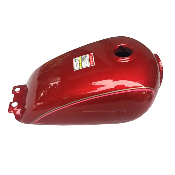 KTD カスタムデカール 赤黒 GN125用モーターサイクル燃料タンク