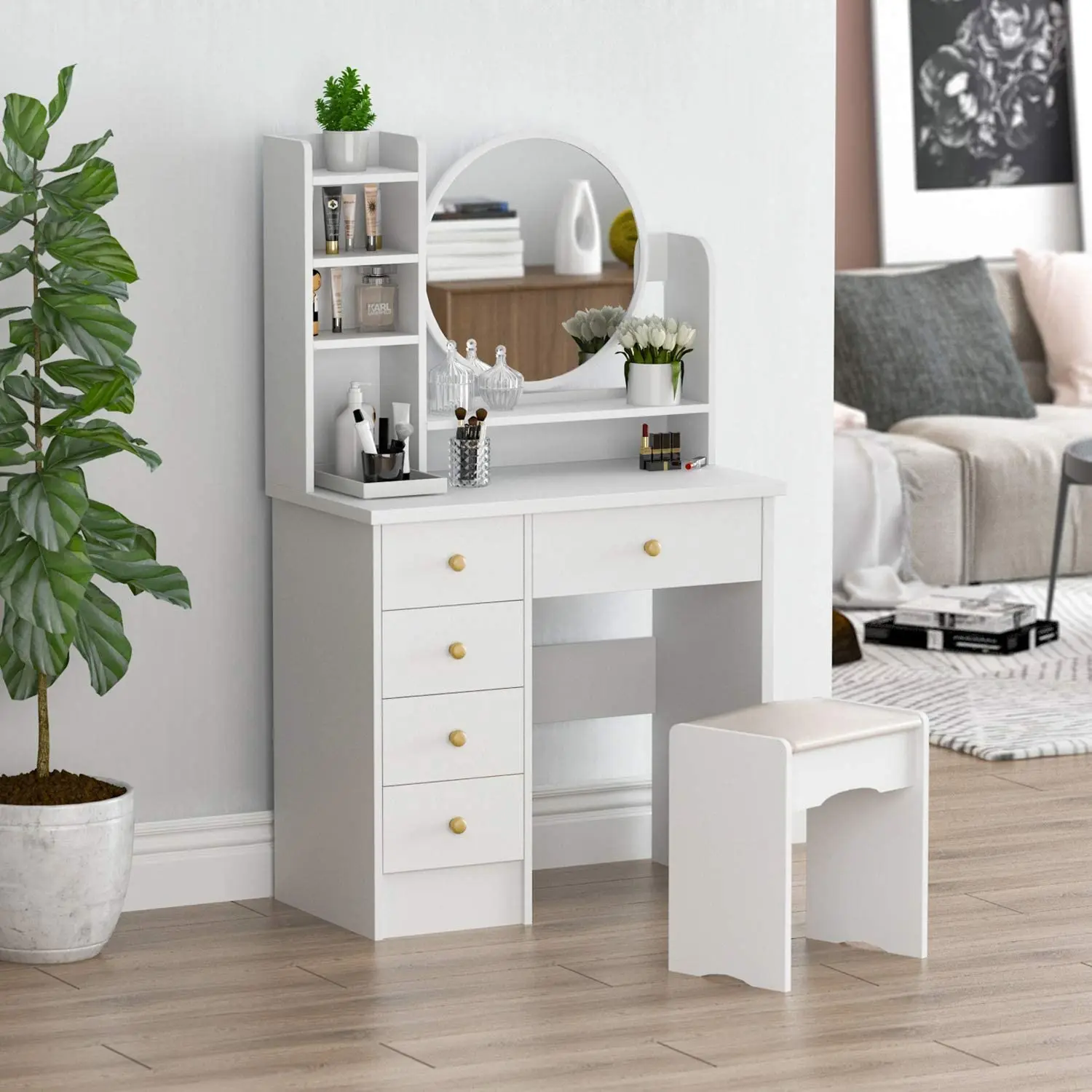 2022Wholesale Vanity Table Nordic Dressing Table Bedroom Furniture Simple Bedside Luxury Dresser