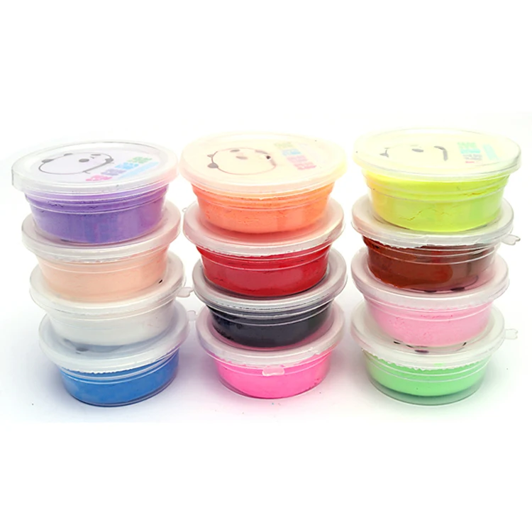 12 Colors PVC Container High Quality Modeling Popular Super Light Clay