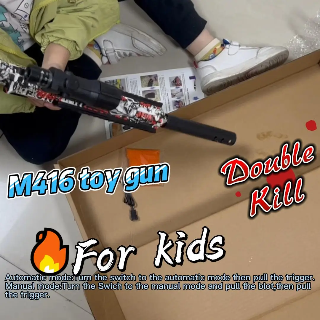 2023 Newest M416 Water Gun Electric Real Pistol Airsoft Guns Pistola De