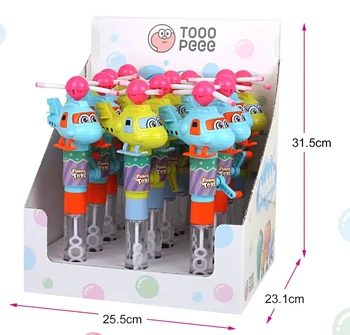 Promotional Gift Hand Operation Flashing Helicopter Funny Sweet Candy Toys Plastic Kids Candy Machine Other Toy