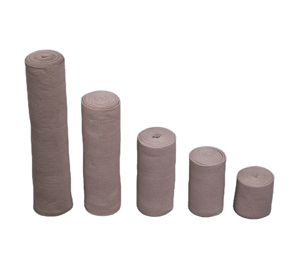 Medical Consumable Skin High Elastic Compression Bandage with Clips OEM Medical Bandage