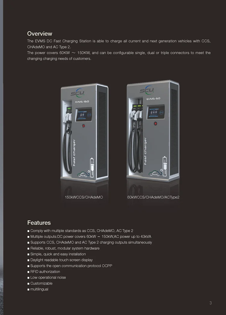 SCU DC Quick EV Chargers - Efficient and Reliable Solutions