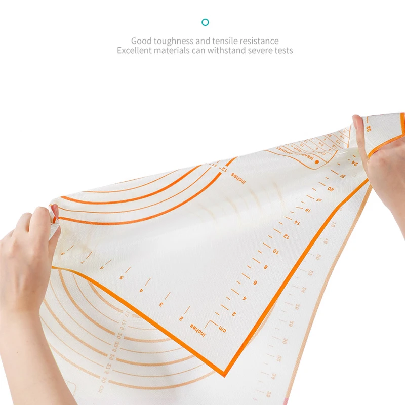 Wholesale Non-Stick Reusable Kitchen Accessory Cooking Sheet Silicone Pastry Slip Macaron Mat Dough Rolling Silicone Baking Mat