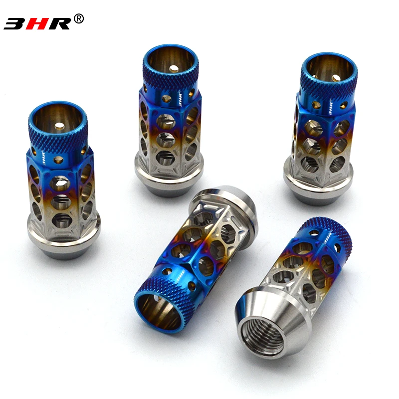 Запатентованный продукт 3 часа, Gr.5 титановая гайка для колесных проушин M12 * 1,25*48 мм для Nissan Subaru Suzuki и т. Д.