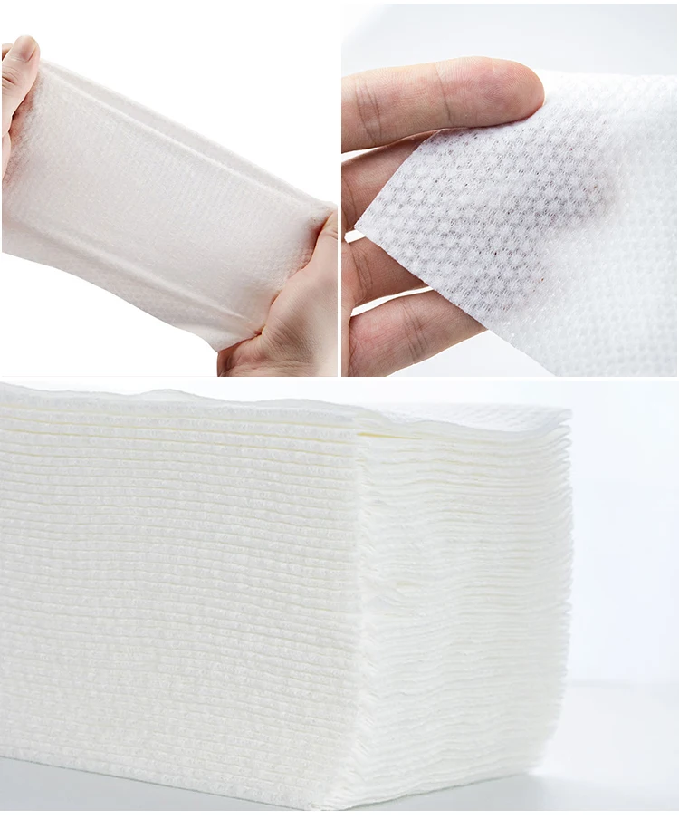 Disposable Face Towel Cleansing Pearl Pattern Soft Fiber Cotton Pad