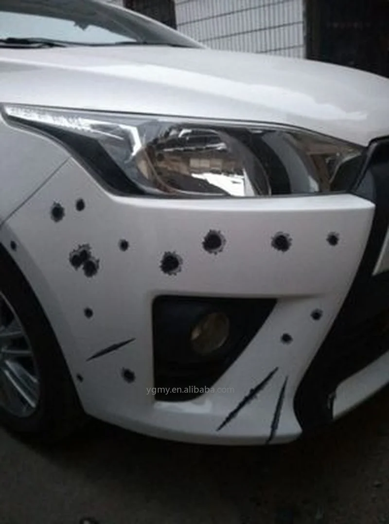 Buy Bumper Sticker Bullet Holes Tuning Car Styling Online in India