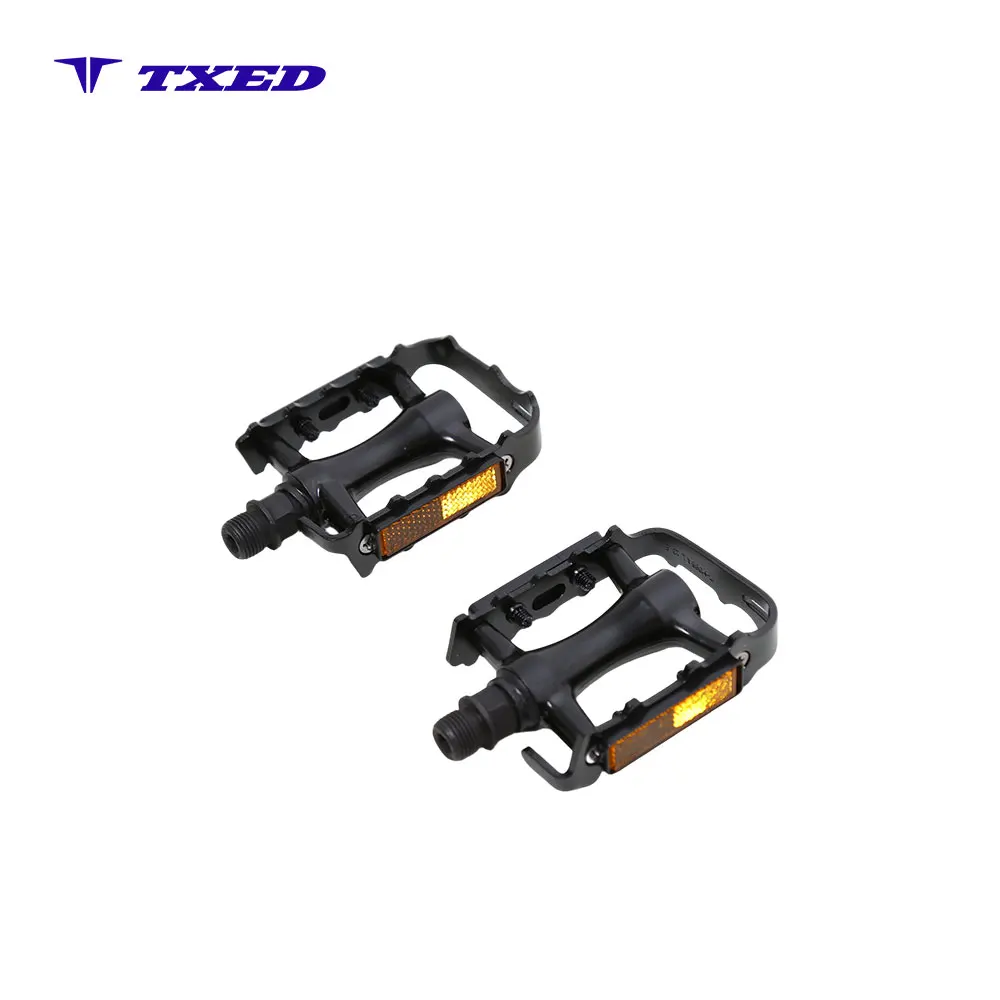 Wellgo M21 Bicycle Pedals Full Aluminum Ball-Bearing with BS Reflector Durable for Electric Commuter Bike