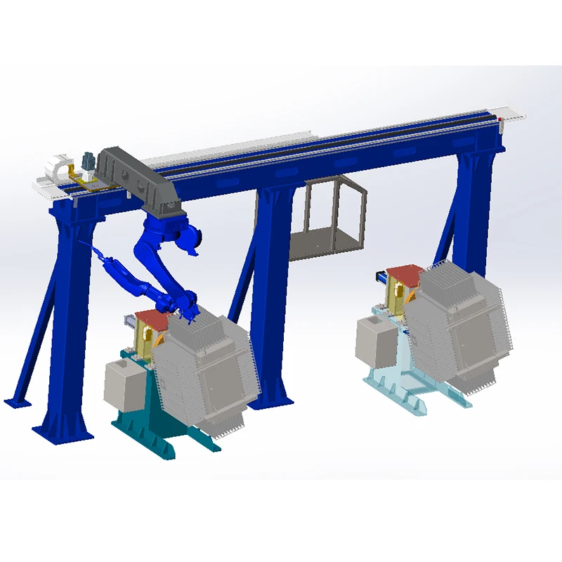 Automatic Transformer Corrugated Fin Radiator Fin Welding Robot Transformer tank Welding Robot Machine
