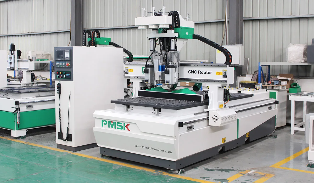 Полностью автоматический двухголовочный фрезерный станок с ЧПУ для изготовления мебели 1325 5