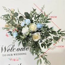 Wholesale artificial corner flower colorful rose with leave high simulation for living room wedding party decor