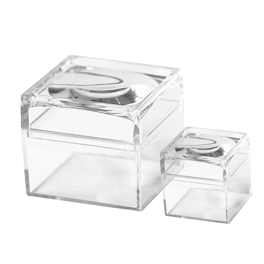 Magnifying insect jars with lids. Acrylic containers 31/2 tall