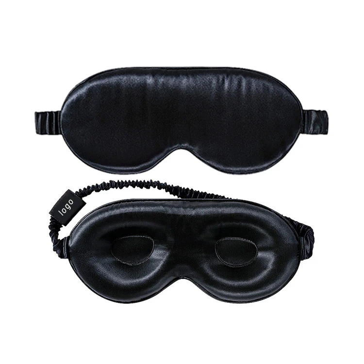 Custom Logo Label Eyemask Silk Contour Sleep Mask Set 100% Mulberry 3d ...