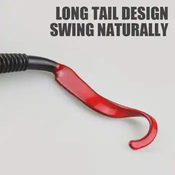15cm Curly Tail Earthworm Stick Worm Soft Lures, Freshwater Artificial Bait for Bass and Mandarin Fish – Soft Lure – view 3
