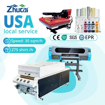 JINCAI  I3200 DTF Digital Inkjet Printer with 600mm Print  Factory Sales New XP600 Head Machine