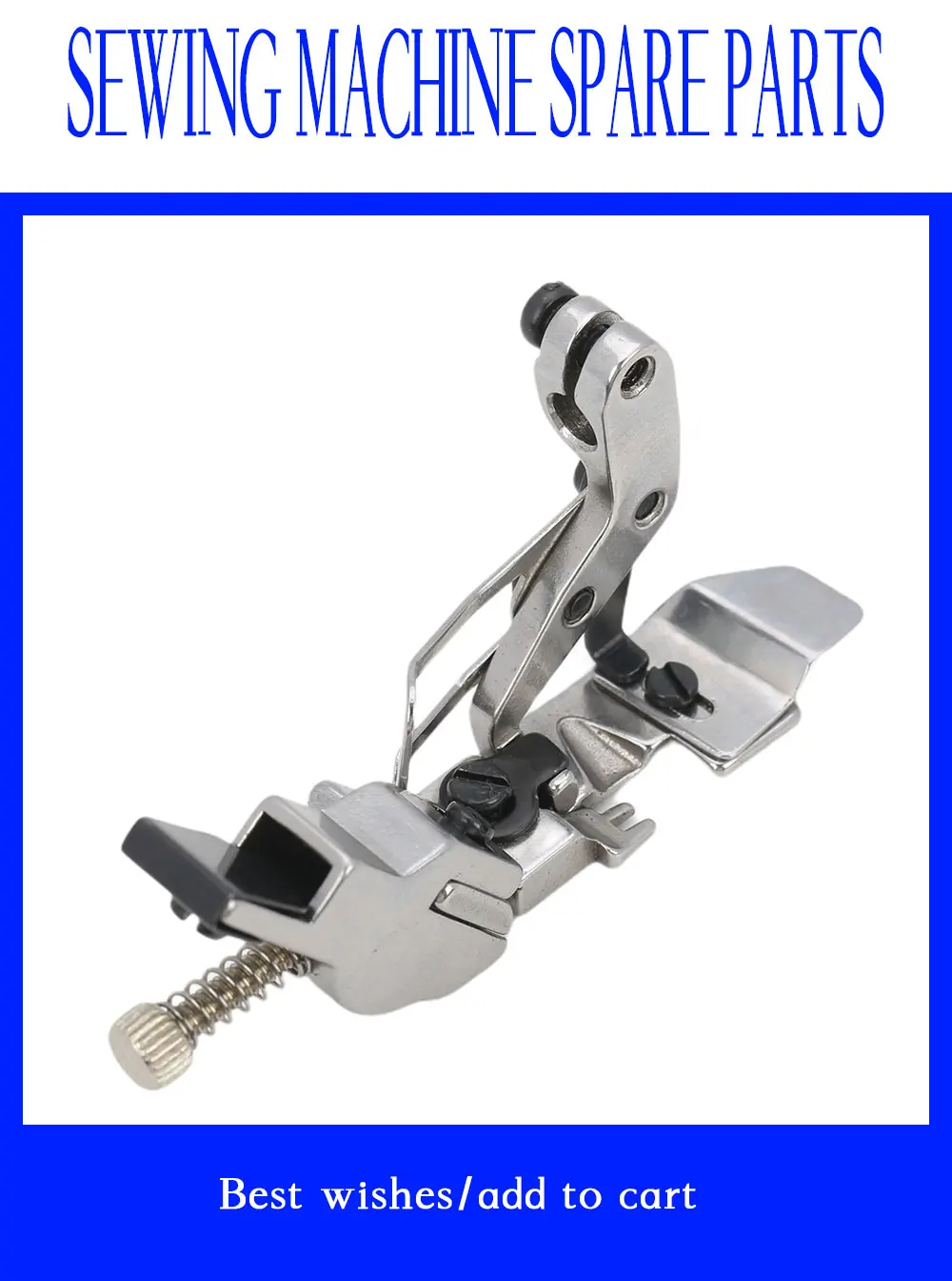 Industrial Sewing Machine Spare Parts Adjustable Elastic Presser Foot For Juki 6714 Overlock