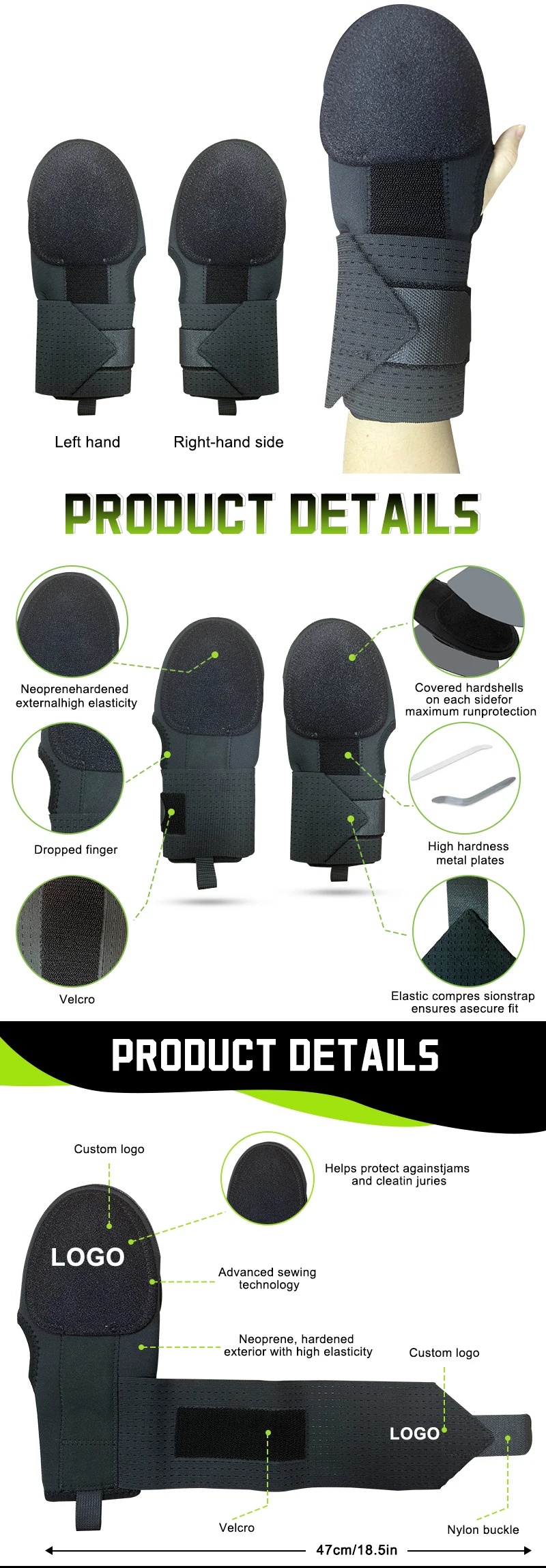 Kopusbaseball Sliding Glove Training Fingers Safe Protection Neoprene