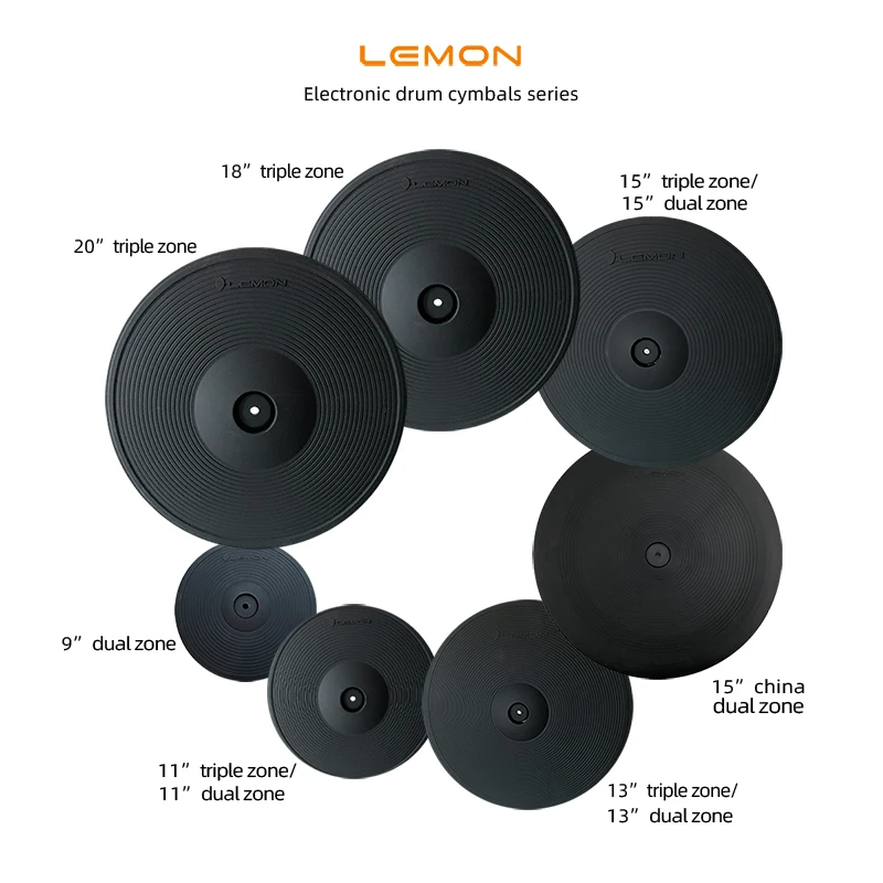 Lemon 20CR3 Crash/ride Triple Cymbal - 3 Zone Electronic Drum