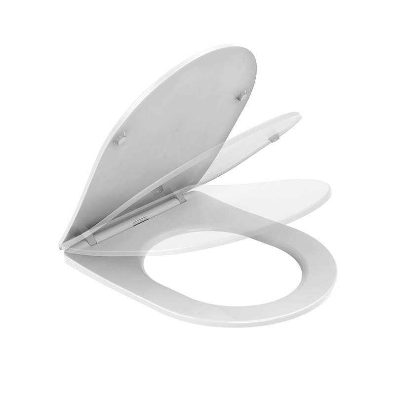 Европейский стандарт мягкая закрывающаяся крышка унитаза Uf пластиковая с одной кнопкой функцией быстрого