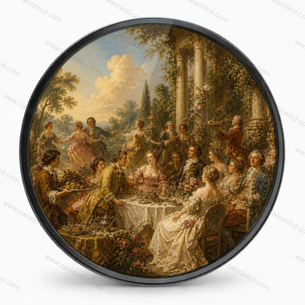 23.6 Inch LCD Round Display Digital Signage Display Customizable Size Circular Display for Retail Store Icd Advertising Screen
