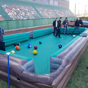 Commercial Human Pool Table Inflatable Snooker Soccer Pool Table,Inflatable Snook Ball Billiards Table Field