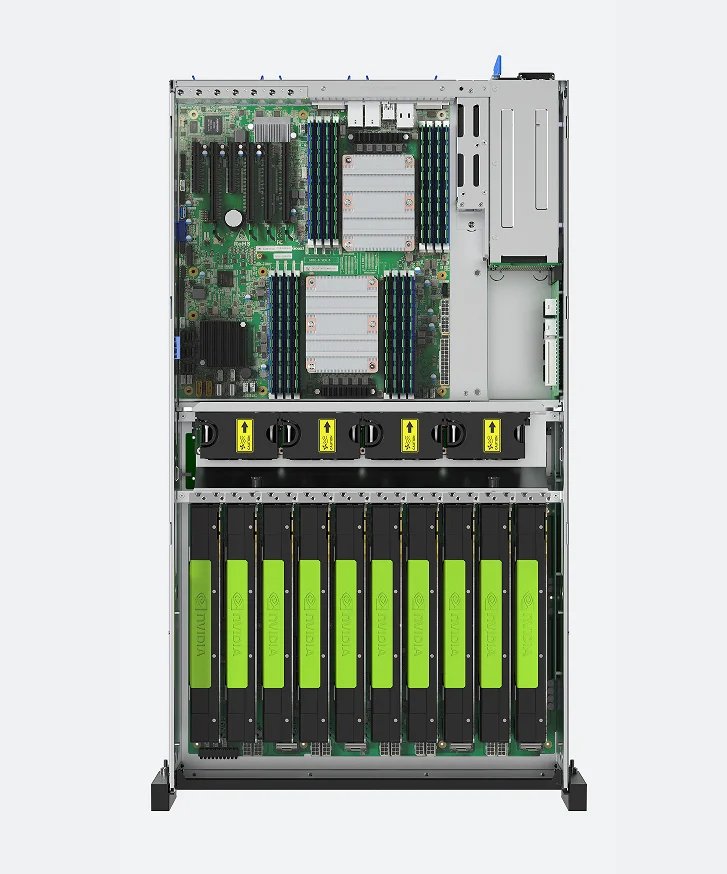 GPU Rack Server AS4110G-D04R-G3 - Optimized for AI Deep Learning with 8 ...