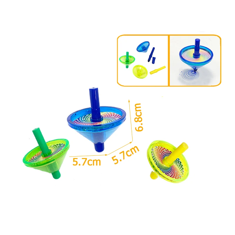 QS низкая цена детский пластиковый мини-материал развивающий рисунок ручной поворот обучающий спиновой гироскоп игрушки для детей 3-14 лет