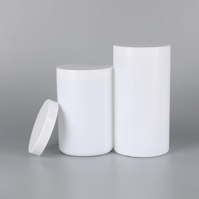 75ml-500ml HDPE White Plastic Bottles Empty Pharmaceutical Packaging for Pills Medicine Vitamins Powders