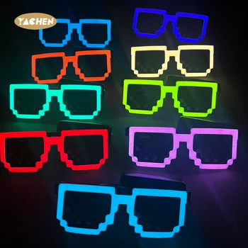 Yachen LED Glasses Glow in the Dark Light up Glasses Neon Party Favors Glow Glasses for Kid Adult Birthday Party Supplies