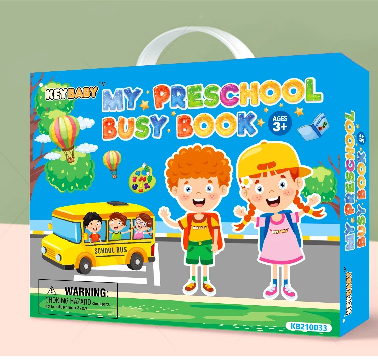 KeyBaby Touch And Feel Board Book Kids Sensory Educational Busy Activity Learning toys Baby Quiet Books For Kids Printing