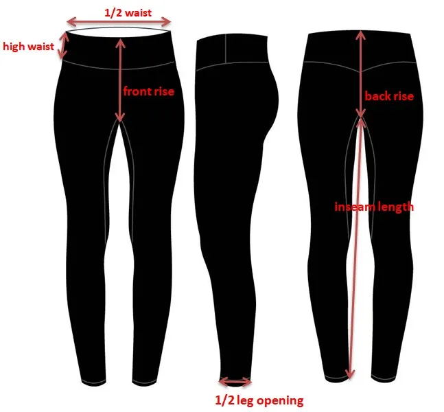 High Waist Recycled Custom Womens Yoga Pants Fashion Design Leggings ...
