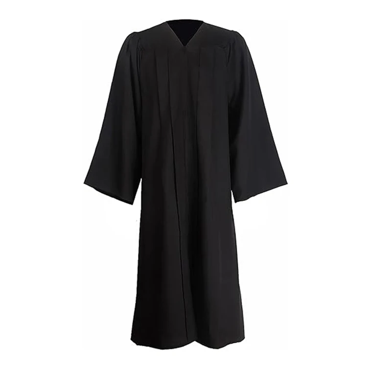 12 Colors Available Unisex Black Economy Bachelor Graduation Gown Robe manufacture